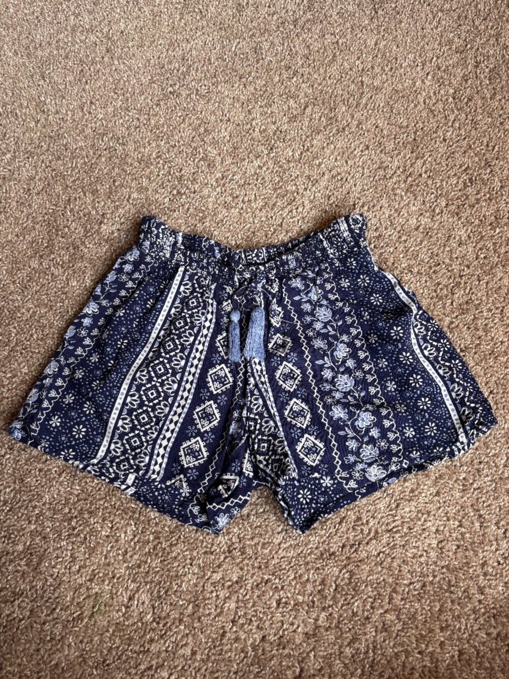 Justice Boho Lightweight Printed Shorts Girls Size 8